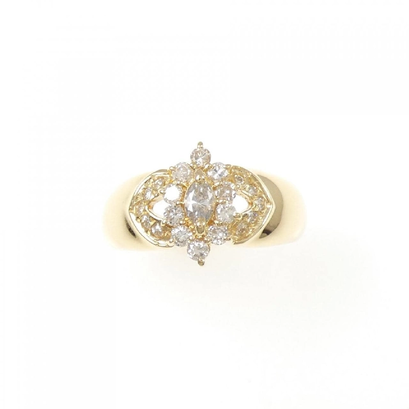 Nhẫn kim cương K18YG 0.12CT - Hàng hiệu chính hãng 855602