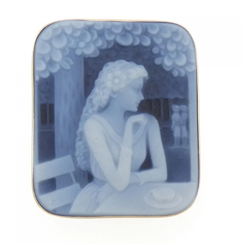 K18YG Mặt dây chuyền ngọc bích - Hàng hiệu Authentic 869702