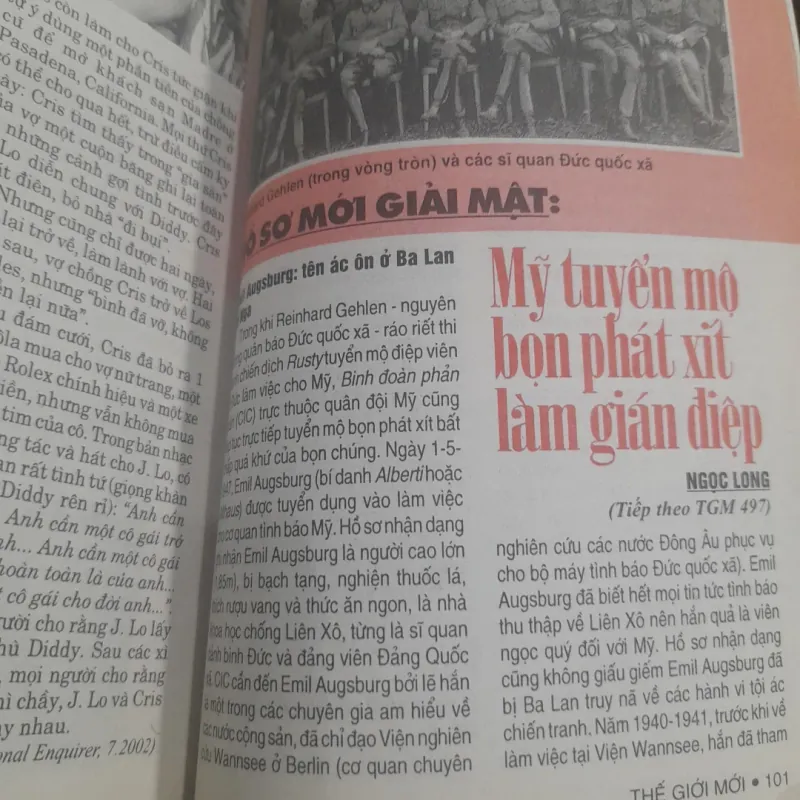 THẾ GIỚI MỚI số 498 ngày 5.8.2002 752197