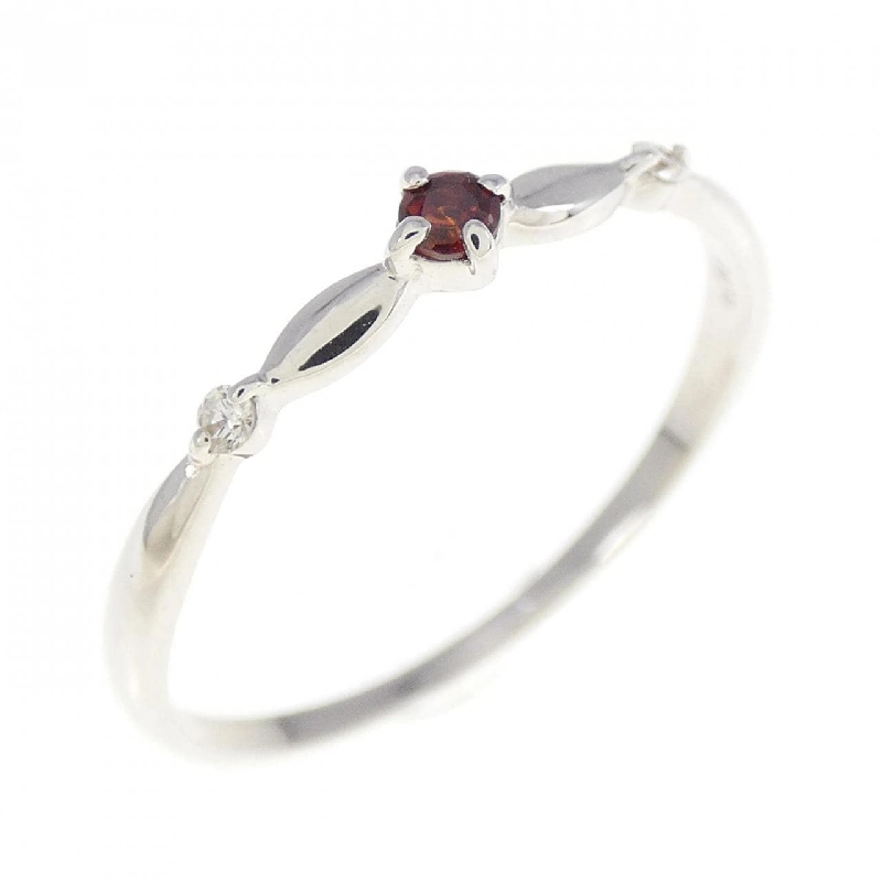 K18WG Garnet Ring - Hàng hiệu Authentic 855578
