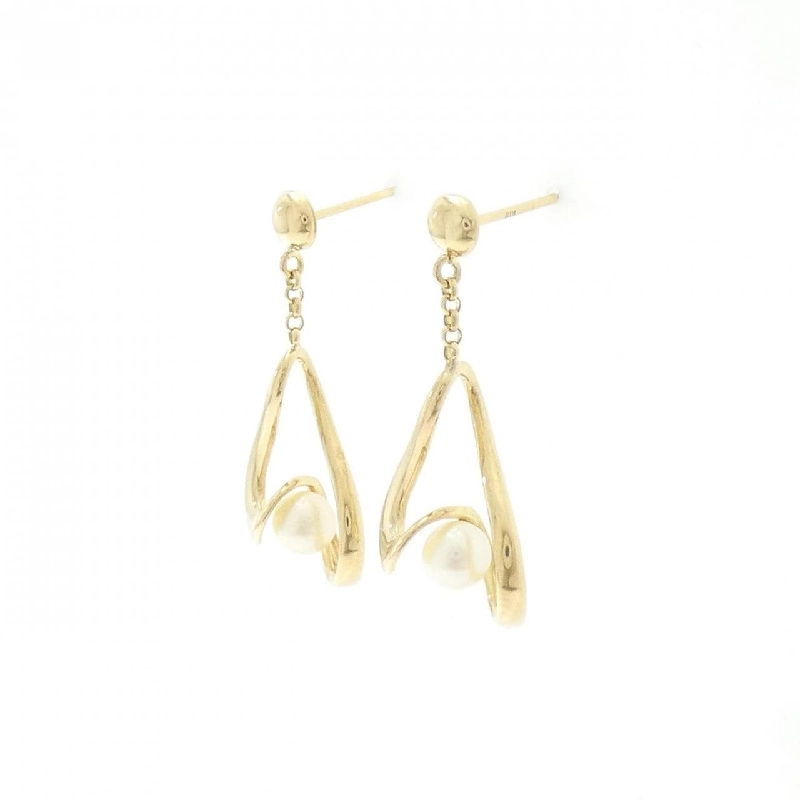 Bông tai Akoya Pearl K18YG 4.0mm - Hàng hiệu Chính hãng 869880