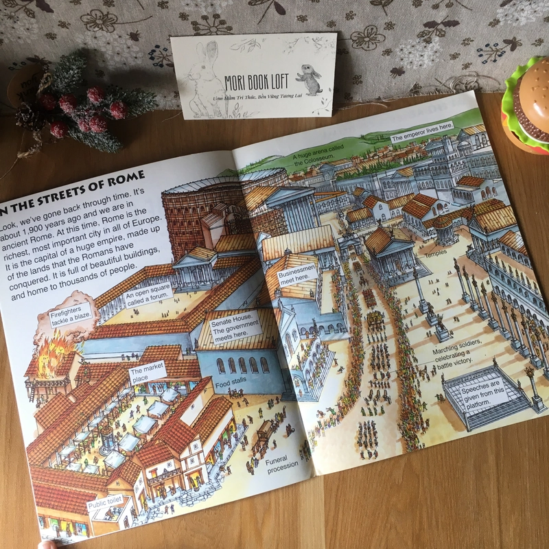 Sách tranh Rome and Romans (The Usborne Time Traveller), Used 442991