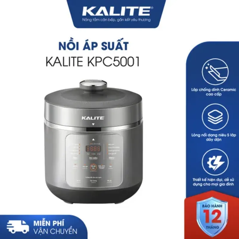 Nồi áp suất đa năng KALITE KPC5001 dung tích 5L 577516