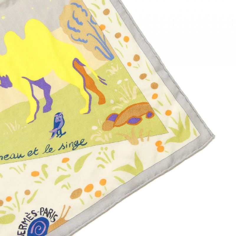 HERMES LE LIVRE D`ESOPE H244073S Khăn choàng - Hàng hiệu Authentic 834445