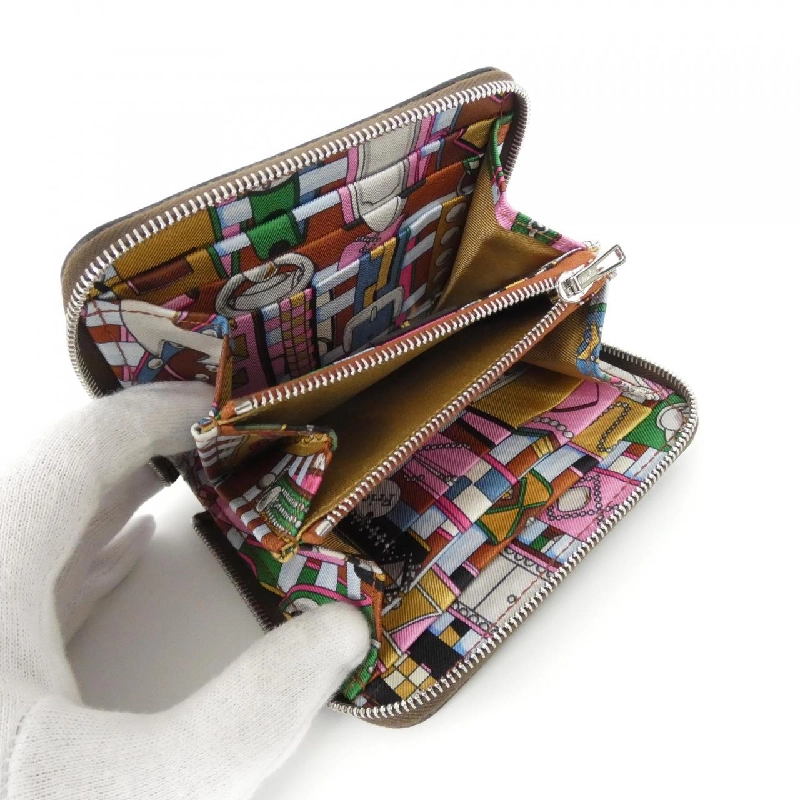 Ví HERMES COLLIER DE CHIENS Lụa Trong Compact 085244CK - Hàng hiệu Chính hãng 806296