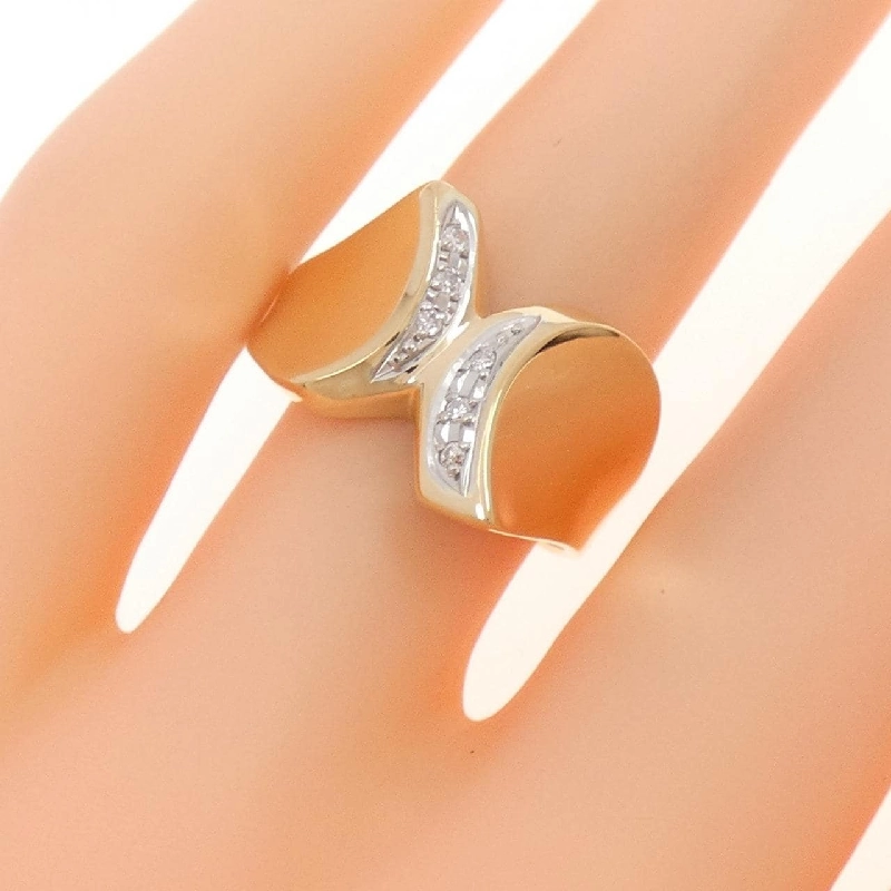 Nhẫn kim cương K18YG/PT900 0.05CT - Hàng hiệu Authentic 856349