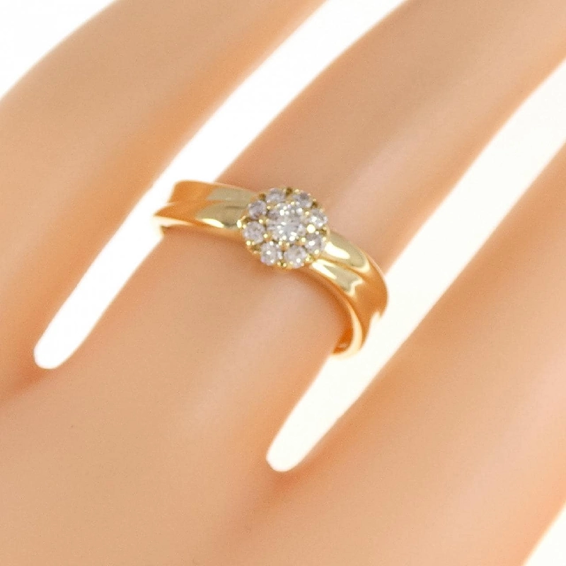 Nhẫn kim cương K18YG 0.20CT 670689