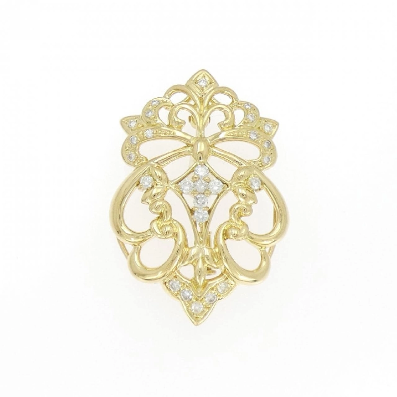 K18YG Kim cương Brooch 0.51CT - Hàng hiệu Chính hãng 873821