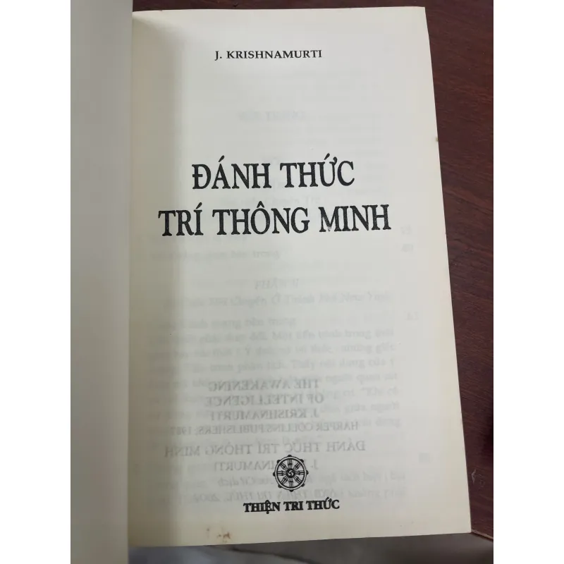 ĐÁNH THỨC TRÍ THÔNG MINH - J. KRISHNAMURTI 937162