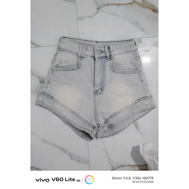 Quần short jean nữ cạp cao 797640