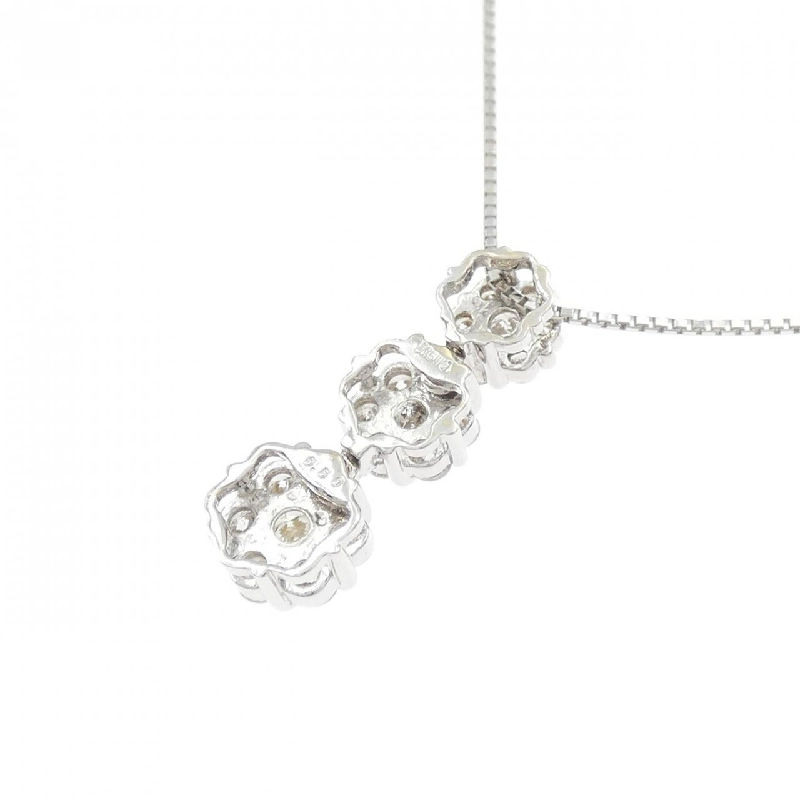 K18WG Hoa Kim Cương Dây Chuyền 0.50CT - Hàng hiệu Chính hãng 860971