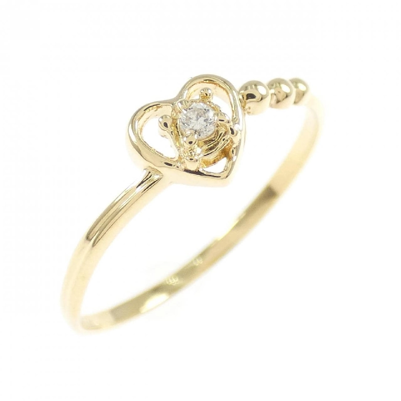 Nhẫn kim cương hình trái tim K18YG 0.02CT - Hàng hiệu Chính hãng 855086