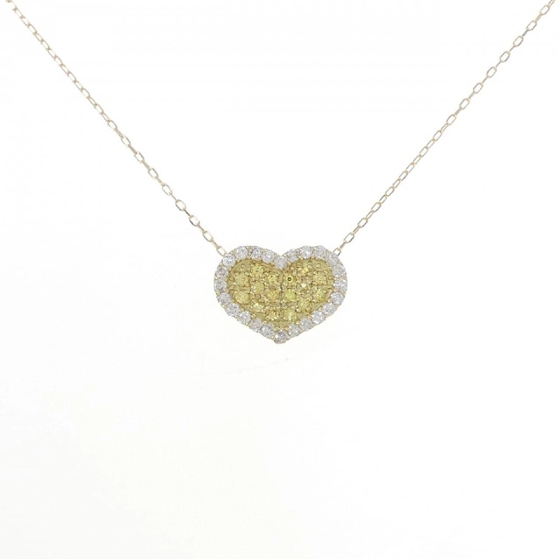 K18YG Dây chuyền hình trái tim Sapphire 0.15CT - Hàng hiệu Chính hãng 857417