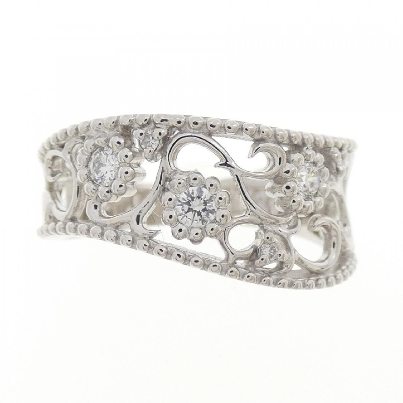 Nhẫn kim cương hoa PT900 0.17CT 668976