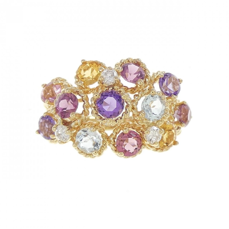 Nhẫn đá màu K18YG - Hàng hiệu Authentic 854853