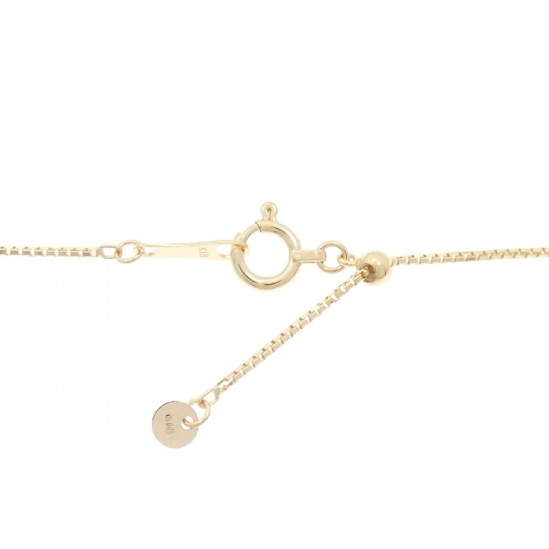 K18YG Đeo chéo Kim cương Dây chuyền 0.40CT - Hàng hiệu Chính hãng 860754