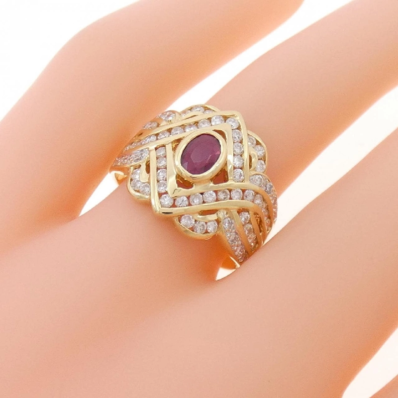 Nhẫn Ruby 18KYG - Hàng hiệu Authentic 846899