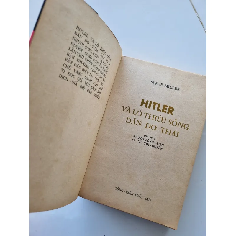 Hitler và lò thiêu sống dân Do Thái, nhà xuất bản Sông Kiên 1973 1021665