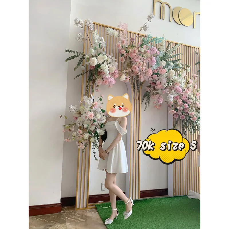 Váy tiệc trễ vai 673907