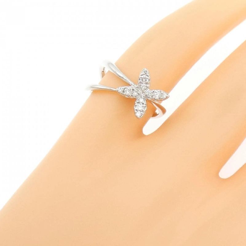 Nhẫn hồng ngọc kim cương K18WG 0.16CT - Hàng hiệu Authentic 848200