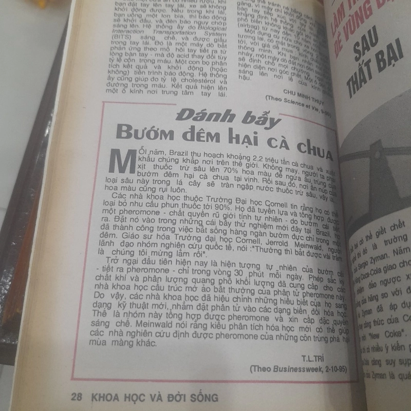 KHOA HỌC VÀ ĐỜI SỐNG số 37 năm 1995 463204