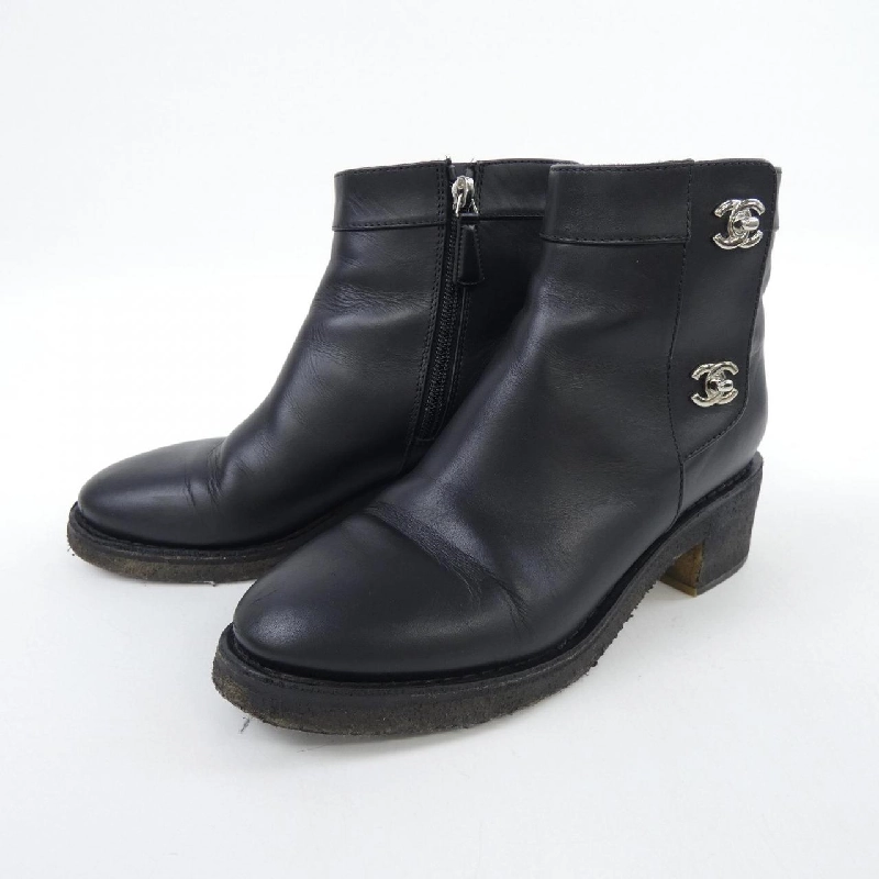 Chanel CHANEL Turn Lock G31204X47535 Boots - Hàng hiệu Authentic 828273