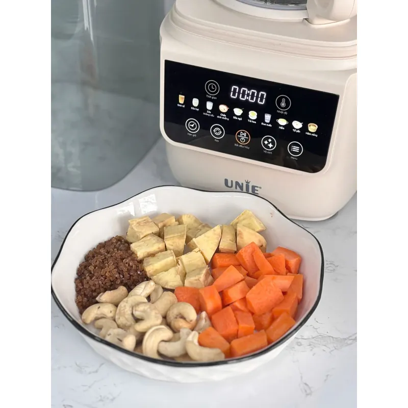 Máy làm sữa hạt UNIE UCB15 dung tích 1.5L, giảm ồn 30%, 10 chức năng nấu 798194
