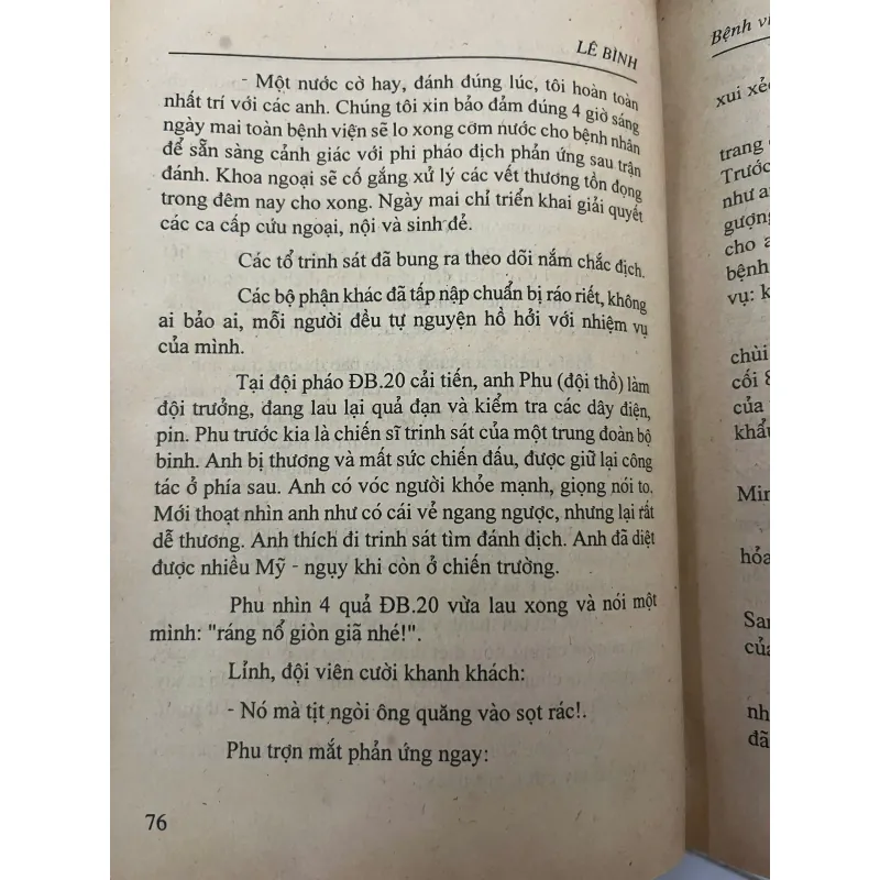 Bệnh viện đánh giặc — Đại tá Lê Bình - có chữ ký 1023795