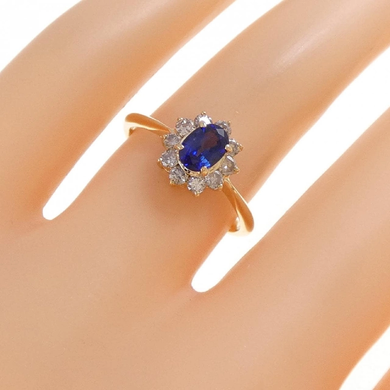 Nhẫn Sapphire K18YG 0.3CT 667657