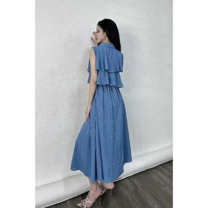 Đầm Hobbs tầng xanh dương đậm size (50~57kg) 605082