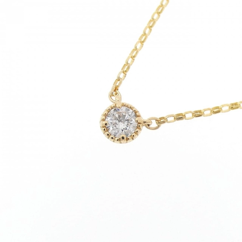 Dây chuyền kim cương K18YG 0.08CT - Hàng hiệu Authentic 861630