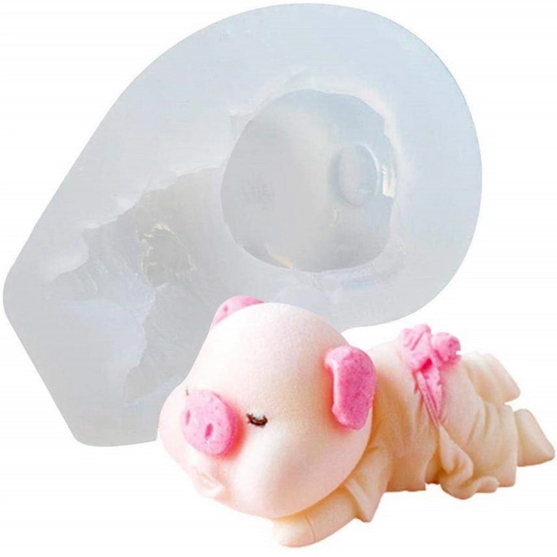 Khuôn silicon làm bánh bao, bánh trôi nước, rau câu, heo con tắm tiên – Loại 7 cm 223308