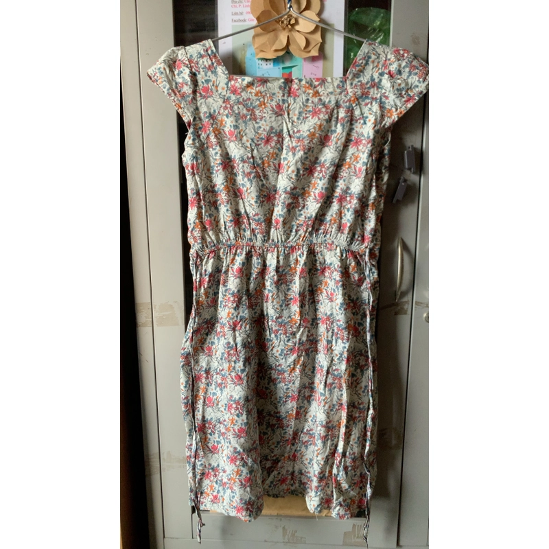 Đầm hoa vải cotton thấm hút 478407