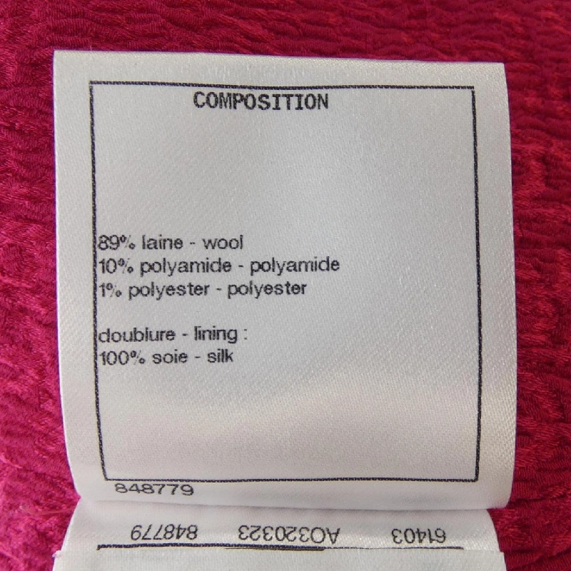 Áo khoác không cổ CHANEL P71724V63171 - Hàng hiệu Authentic 822940