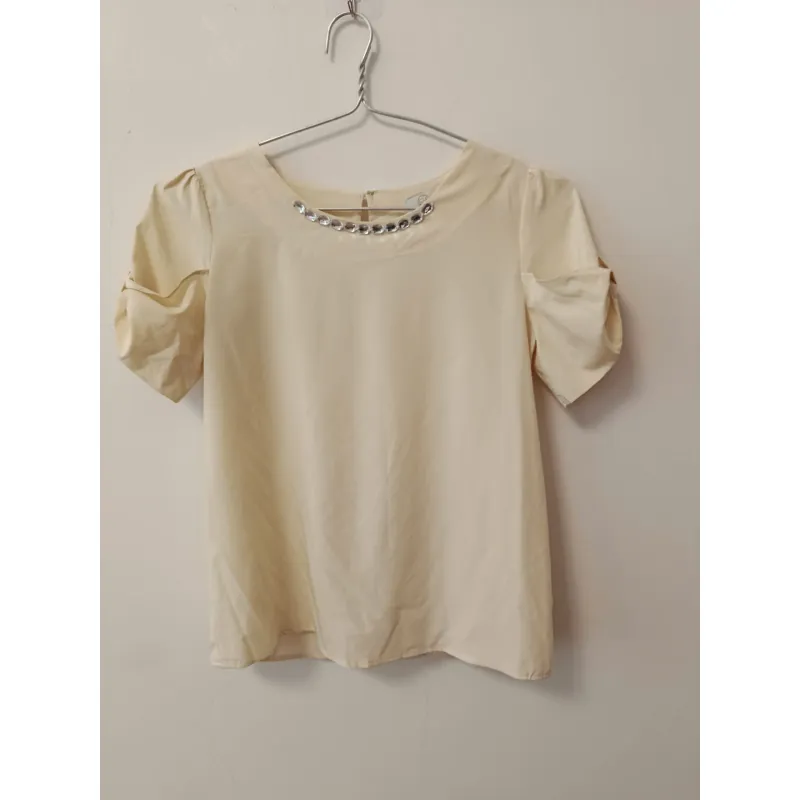 Áo kiểu nữ size M vàng nhạt 1013701