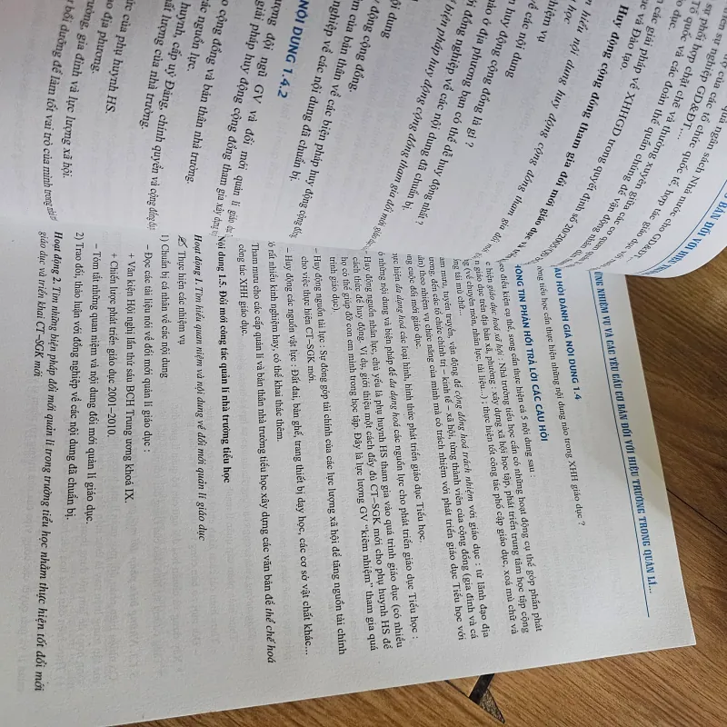 Quản lí chuyên môn ở trường tiểu học theo chương trình và sách giáo khoa mới
 757810