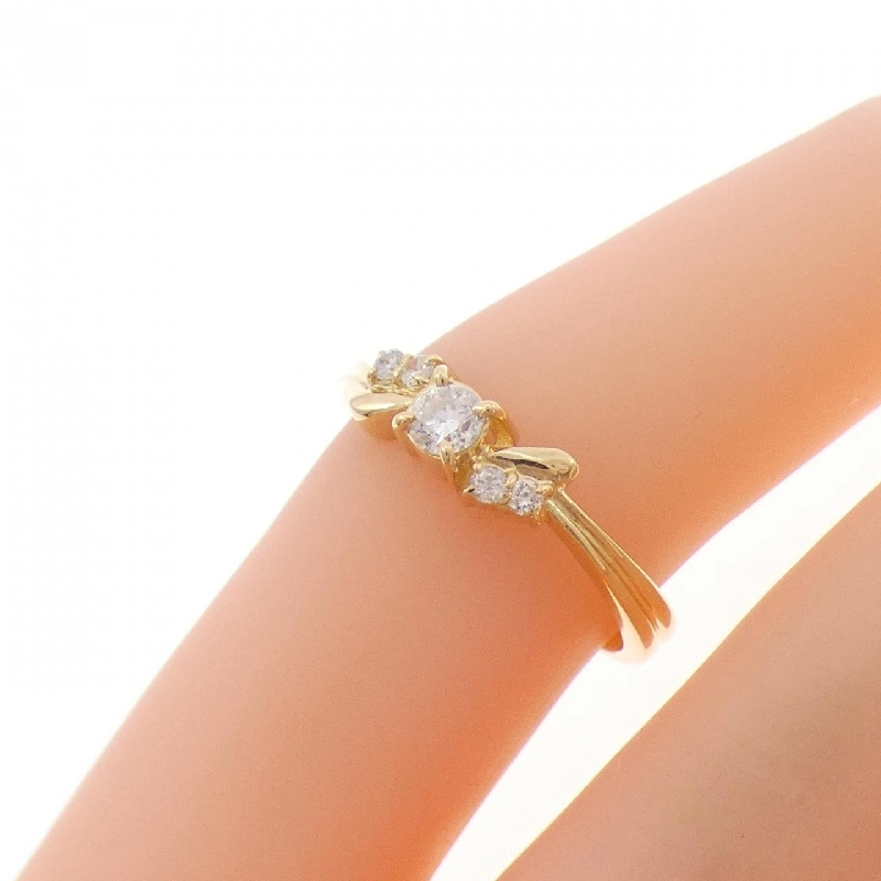 Nhẫn hồng ngọc K18YG 0.13CT - Hàng hiệu Authentic 850530