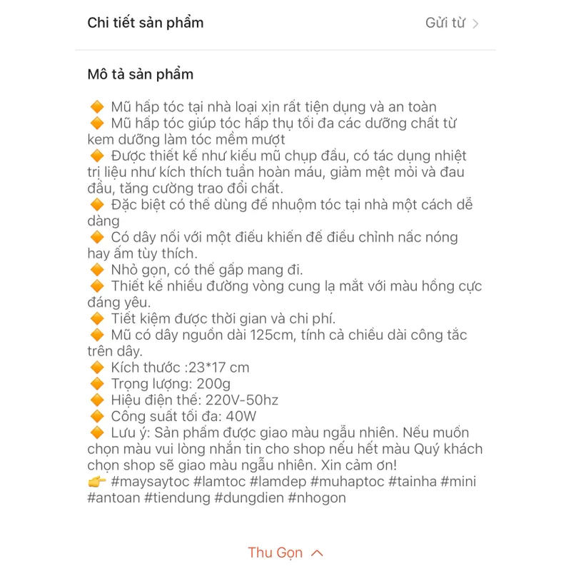 Mũ hấp tóc tại nhà 604663