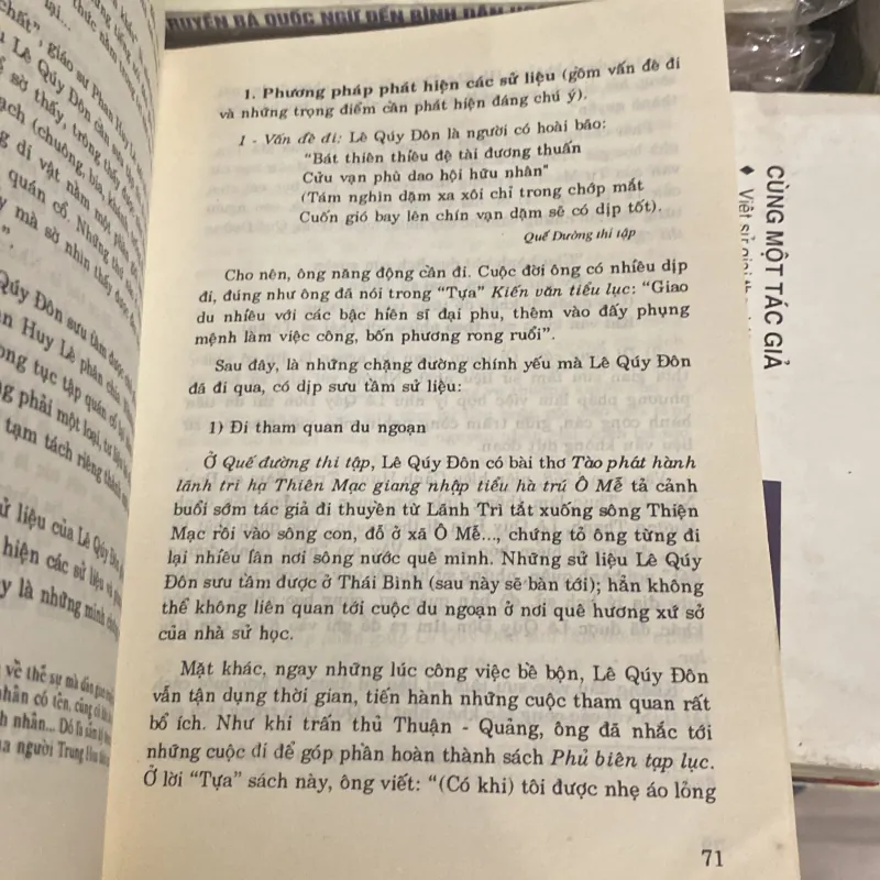 PHƯƠNG PHÁP LÀM SỬ CỦA LÊ QUÝ ĐÔN (XB 1994) 1008435