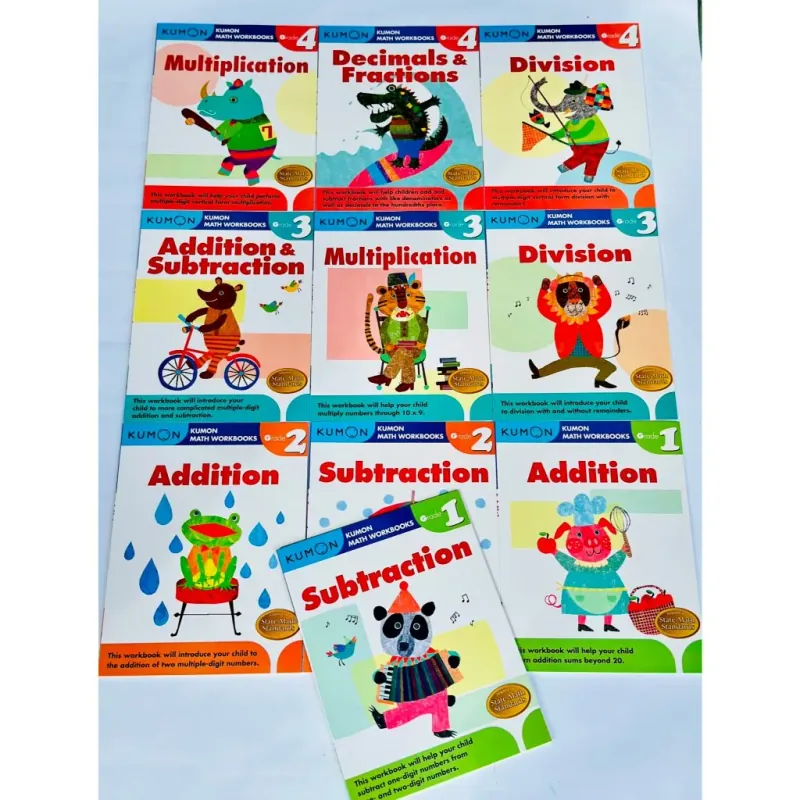 Sách - SIÊU PHẨM KUMON NHẬT BẢN 10 quyển rèn kỹ năng toán học cho bé 779318