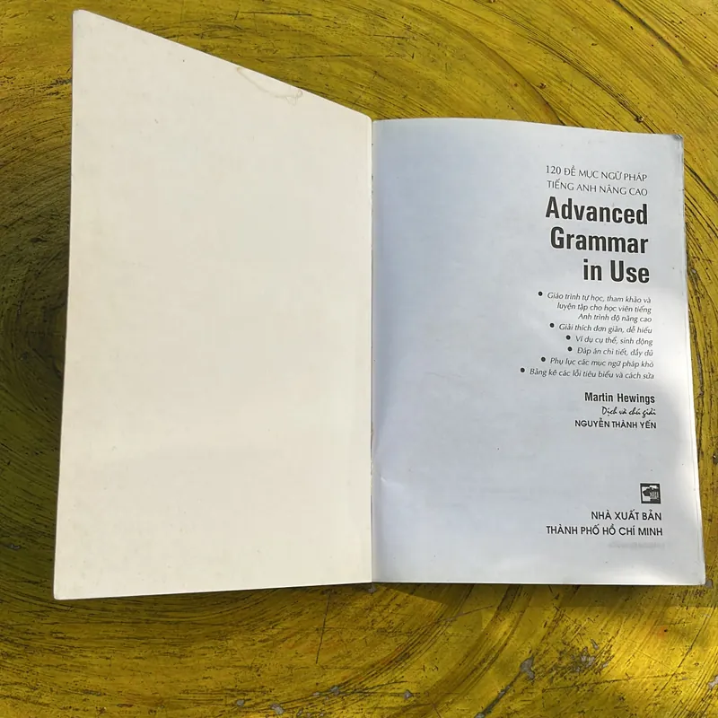 120 ĐỀ MỤC NGỮ PHÁP TIẾNG ANH NÂNG CAO- NGUYỄN THÀNH YẾN dịch và chú giải 696124