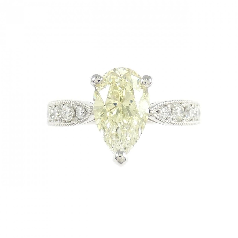 Nhẫn kim cương PT900 1.556CT VLY VS2 hình giọt nước - Hàng hiệu Authentic 871407