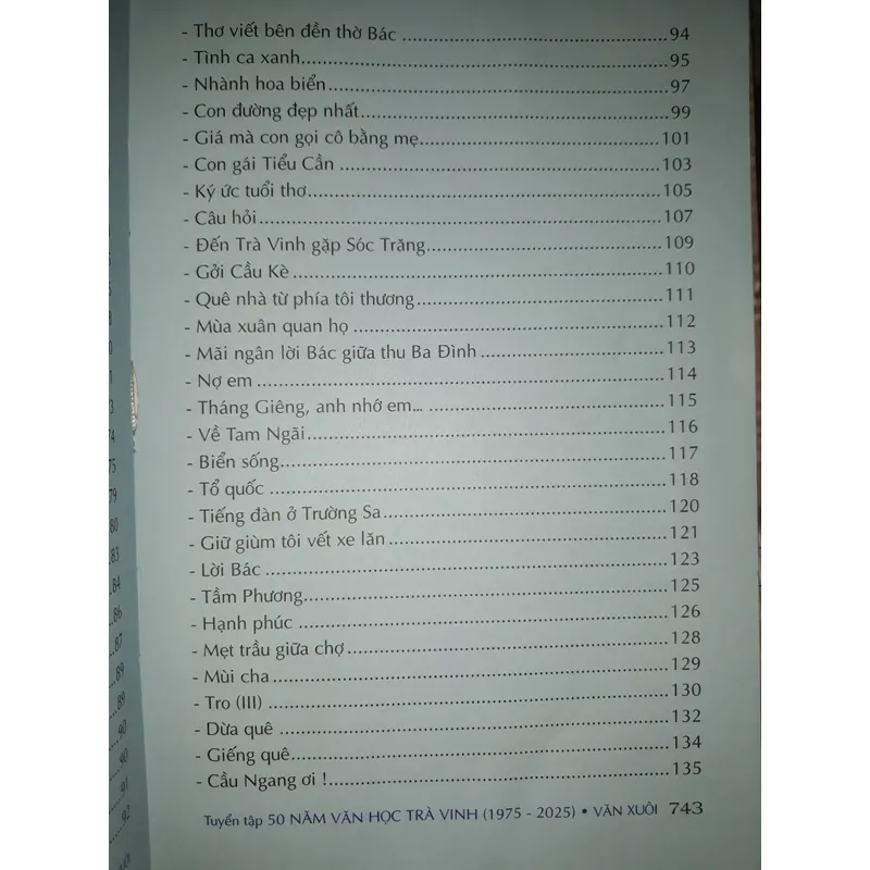 Tuyển tập 50 năm Văn học Trà Vinh 1975 - 2025 674882