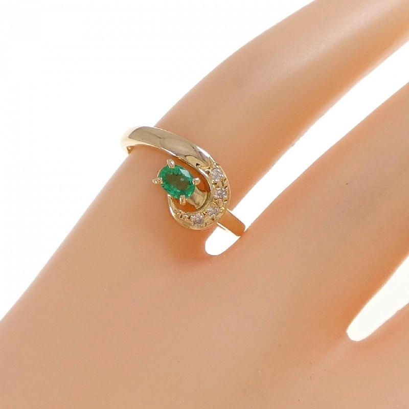 Nhẫn Emerald K18YG 0.17CT - Hàng hiệu Chính hãng 848524