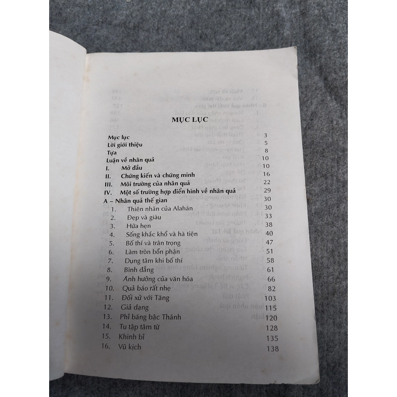 LUẬN VỀ NHÂN QUẢ 549101