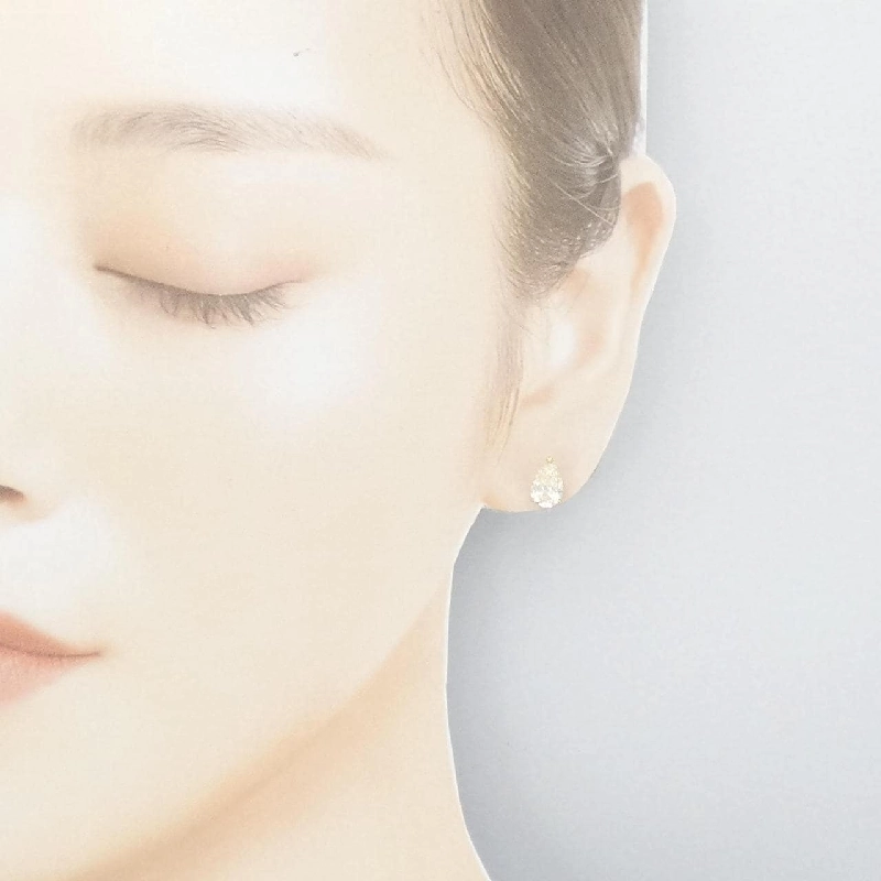 K18YG/ST Bông tai kim cương 1.003CT 1.012CT hình giọt nước - Hàng hiệu Chính hãng 874859