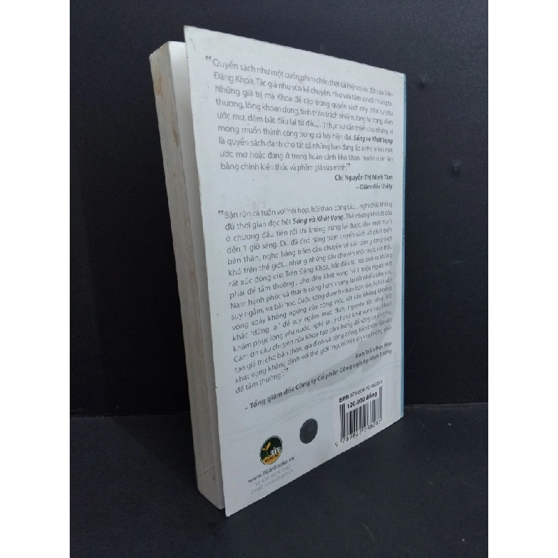 [Phiên Chợ Sách Cũ] Sống Và Khát Vọng - Trần Đăng Khoa, Võ Tá Hân, Adam Khoo 0812 335182