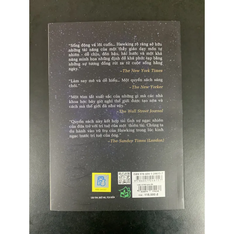(Sách cũ) Lược sử Thời gian - A brief history of time - Stephen Hawking  929327