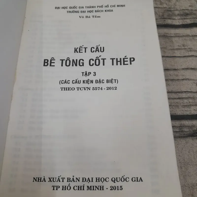 Kết cấu Bê tông cốt thép Tập 3 Cấu kiện đặc biệt. GV Võ Bá Tầm- ĐHBK  TPHCM 697961