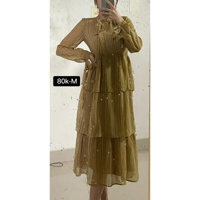 Váy dài tay thu đông 674181